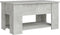 vidaXL - Salontafel - 79x49x41 - cm - bewerkt - hout - betongrijs