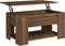 vidaXL - Salontafel - 79x49x41 - cm - bewerkt - hout - bruin - eikenkleur