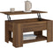vidaXL - Salontafel - 79x49x41 - cm - bewerkt - hout - bruin - eikenkleur