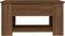 vidaXL - Salontafel - 79x49x41 - cm - bewerkt - hout - bruin - eikenkleur