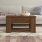 vidaXL - Salontafel - 79x49x41 - cm - bewerkt - hout - bruin - eikenkleur
