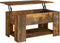 vidaXL - Salontafel - 79x49x41 - cm - bewerkt - hout - gerookt - eikenkleurig