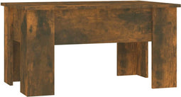 vidaXL - Salontafel - 79x49x41 - cm - bewerkt - hout - gerookt - eikenkleurig