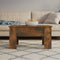 vidaXL - Salontafel - 79x49x41 - cm - bewerkt - hout - gerookt - eikenkleurig