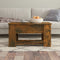 vidaXL - Salontafel - 79x49x41 - cm - bewerkt - hout - gerookt - eikenkleurig