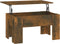 vidaXL - Salontafel - 79x49x41 - cm - bewerkt - hout - gerookt - eikenkleurig