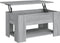 vidaXL - Salontafel - 79x49x41 - cm - bewerkt - hout - grijs - sonoma - eikenkleurig