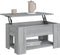 vidaXL - Salontafel - 79x49x41 - cm - bewerkt - hout - grijs - sonoma - eikenkleurig