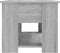 vidaXL - Salontafel - 79x49x41 - cm - bewerkt - hout - grijs - sonoma - eikenkleurig