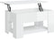vidaXL - Salontafel - 79x49x41 - cm - bewerkt - hout - hoogglans - wit