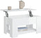 vidaXL - Salontafel - 79x49x41 - cm - bewerkt - hout - hoogglans - wit