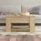 vidaXL - Salontafel - 79x49x41 - cm - bewerkt - hout - sonoma - eikenkleurig