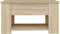 vidaXL - Salontafel - 79x49x41 - cm - bewerkt - hout - sonoma - eikenkleurig