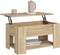 vidaXL - Salontafel - 79x49x41 - cm - bewerkt - hout - sonoma - eikenkleurig