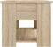 vidaXL - Salontafel - 79x49x41 - cm - bewerkt - hout - sonoma - eikenkleurig