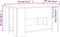 vidaXL - Salontafel - 79x49x41 - cm - bewerkt - hout - wit
