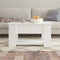 vidaXL - Salontafel - 79x49x41 - cm - bewerkt - hout - wit