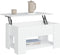 vidaXL - Salontafel - 79x49x41 - cm - bewerkt - hout - wit