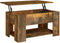 vidaXL - Salontafel - 79x49x41 - cm - bewerkt - hout - zwart