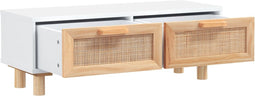 vidaXL - Salontafel - 80x40x30 - cm - bewerkt - hout - en - grenenhout - wit