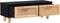 vidaXL - Salontafel - 80x40x30 - cm - bewerkt - hout - en - grenenhout - zwart