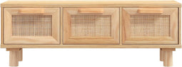 vidaXL - Salontafel - 80x40x30 - cm - bewerkt - hout - en - grenenhout - bruin