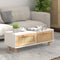 vidaXL - Salontafel - 80x40x30 - cm - bewerkt - hout - en - grenenhout - wit