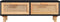 vidaXL - Salontafel - 80x40x30 - cm - bewerkt - hout - en - grenenhout - zwart