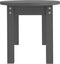 vidaXL - Salontafel - 80x40x35 - cm - massief - grenenhout - grijs