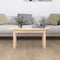 vidaXL - Salontafel - 80x40x35 - cm - massief - grenenhout