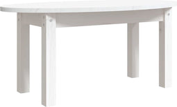vidaXL - Salontafel - 80x40x35 - cm - massief - grenenhout - wit