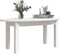 vidaXL - Salontafel - 80x40x35 - cm - massief - grenenhout - wit