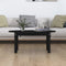 vidaXL - Salontafel - 80x40x35 - cm - massief - grenenhout - zwart