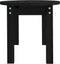 vidaXL - Salontafel - 80x40x35 - cm - massief - grenenhout - zwart