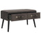 vidaXL - Salontafel - 80x40x46 - cm - fluweel - grijs