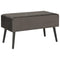 vidaXL - Salontafel - 80x40x46 - cm - fluweel - grijs