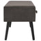 vidaXL - Salontafel - 80x40x46 - cm - fluweel - grijs