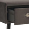 vidaXL - Salontafel - 80x40x46 - cm - fluweel - grijs
