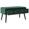 vidaXL - Salontafel - 80x40x46 - cm - fluweel - groen