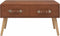 vidaXL - Salontafel - 80x40x46 - cm - kunstleer - bruin