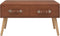 vidaXL - Salontafel - 80x40x46 - cm - kunstleer - bruin