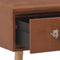 vidaXL - Salontafel - 80x40x46 - cm - kunstleer - bruin