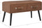 vidaXL - Salontafel - 80x40x46 - cm - kunstleer - donkerbruin