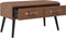 vidaXL - Salontafel - 80x40x46 - cm - kunstleer - donkerbruin