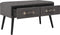vidaXL - Salontafel - 80x40x46 - cm - kunstleer - grijs