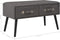 vidaXL - Salontafel - 80x40x46 - cm - kunstleer - grijs