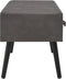 vidaXL - Salontafel - 80x40x46 - cm - kunstleer - grijs