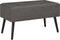 vidaXL - Salontafel - 80x40x46 - cm - kunstleer - grijs