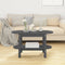 vidaXL - Salontafel - 80x45x45 - cm - massief - grenenhout - grijs