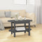 vidaXL - Salontafel - 80x45x45 - cm - massief - grenenhout - grijs